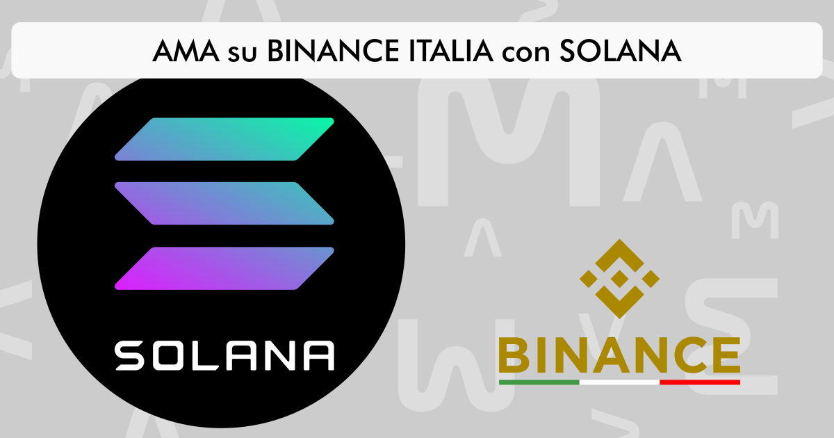AMA su Binance Italia con Solana