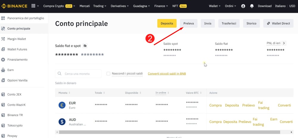 Come trasferire MATIC da Binance a MetaMask