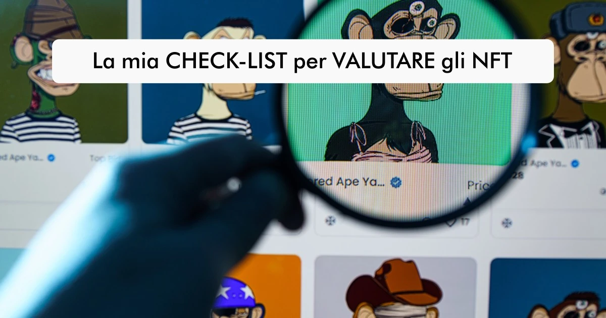 Check-list per valutare valore NFT